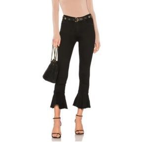 Mother Jeans The Cha Cha Fray Jean in Not Guilty (Black)